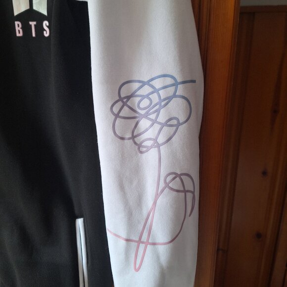 Rap Monster 94 BTS K-POP Korean Boy Band Varsity Letterman Button Down Jacket M - Picture 4 of 6